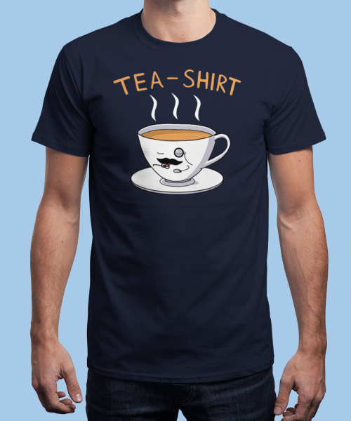 red tea shirt