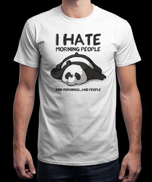 t shirt i hate morning people