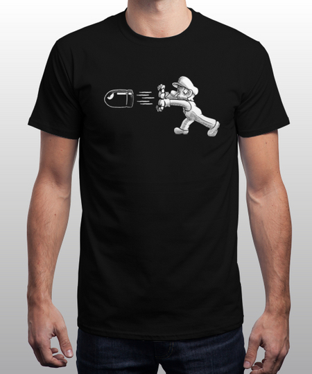 25 06 2023 Shirt Discussion Super Mario Hadouken r Qwertee