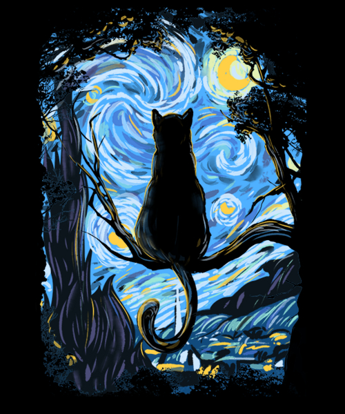 starry night cat