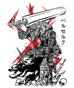 Lone Swordsman sumi-e
