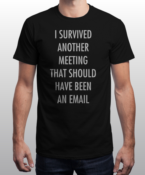 I Survived Another Meeting That Should Have Been Email Tee