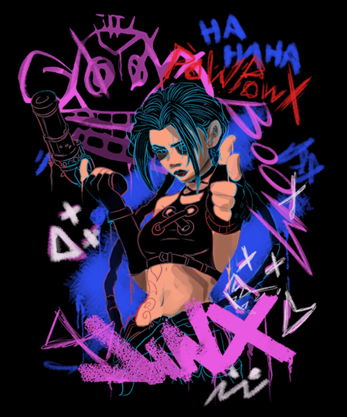 Qwertee | Jinx was here T-Shirt | Limited Edition Cheap